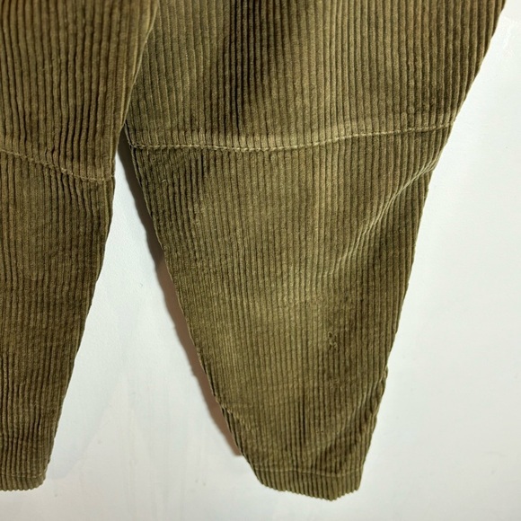 ALAIN MANOUKIAN Sz 38 Thick Corduroy Leather Trim Barrel Equestrian design Pants - Picture 10 of 12